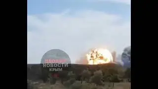 Russian IL-76 taxiing during the Saki Airfield strike in Crimea