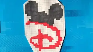 PIXEL ART OREILLE MICKEY SUR LOGO DISNEY CHANNEL #pixelart