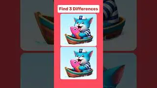 Only Genius Can Find All 3 Differences 🥸 #spotthediference #quiz #findthedifferences