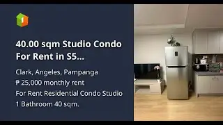 40.00 sqm Studio Condo For Rent in S5 Monterrace Suites Clark  Pampanga