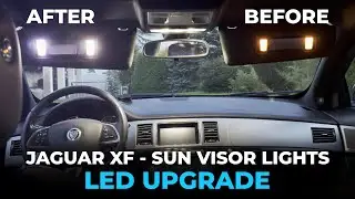 Jaguar XF - Sun Visor Vanity Mirror Lights LED Upgrade