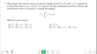 JEST 2023 Physics PYQ Solved | Integral of Cross Product | Vector Analysis PYQ | CSIR NET, GATE