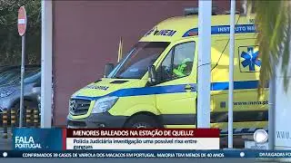 Menores baleados na estação de Queluz