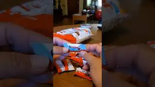 Unboxing! Kinder Chocolate Mini!! #amazing #trending #shorts #satisfying #asrm #candy #viral