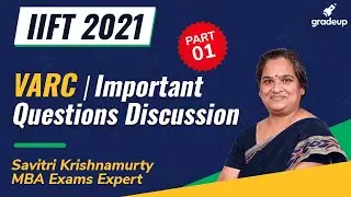 Important Questions Discussion for IIFT 2021 | VARC | Part-1 | Gradeup