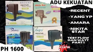 Review ADU 4 merek Powerhead 1600 || pompa Aquarium 1600 Recent Yang Amara dan Nikita star