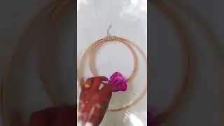 Embroidery Hoop work// Pearl craft simple way