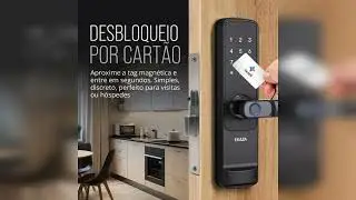 Review: Fechadura Digital Inteligente Senha Cart&atilde;o Cor Preto Biom&eacute;trica Alloy Ekhd-t429 Wifi Ekaza