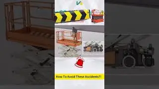 How to avoid these accidents?!#Aerial Work Platform#limit switch #Scissor Lift#industrial warehouse