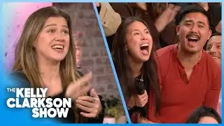 Kelly Clarkson Audience Member LOSES IT Winning Galapagos Cruise!