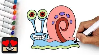 How To Draw Gary the Snail | Spongebob Squarepants