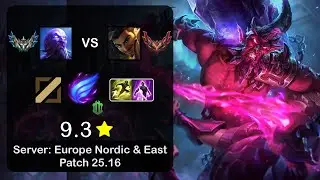 Ryze Mid vs Akshan - EUNE Challenger - Patch 25.16
