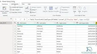 How to add a custom column in Power BI Query Editor