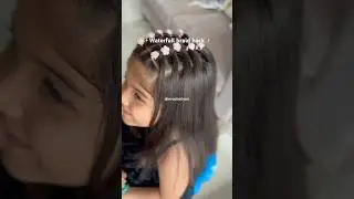 Waterfall braid hack unlocked #youtubeshorts #youtube #hairstyle #baby #girl #love #hairstyles #hair