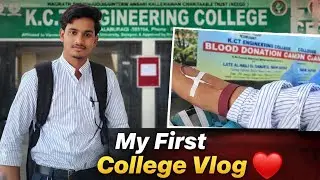 My First College Vlog | Blood Donation Camp ❤️