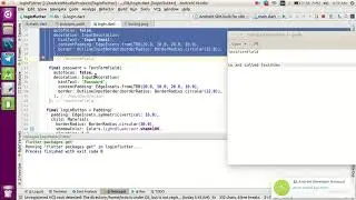 example login layout android with flutter