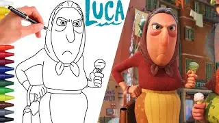 Como Desenhar A CONCETTA ARAGOSTA DE LUCA | DESENHO DISNEY SUPER F&Aacute;CIL