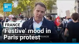 &lsquo;Rather festive&rsquo; mood in central Paris as thousands protest budget cuts &bull; FRANCE 24 English