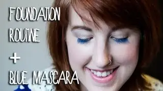 FOUNDATION ROUTINE + BLUE MASCARA | abb3rz07