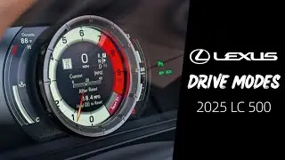 Tryby jazdy Lexusa LC 500 z 2025 roku