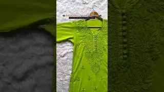 Beautiful Chikankari love✨🎨#viral #shorts #algorithm #fashion #trending #dress #chikankari #kurti💐