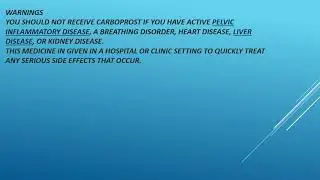 prostodin, carboprost
