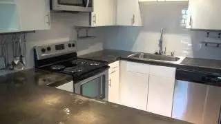 Terrace on Shoal Creek Custom Kitchen Options Explained Subway Tile and Concrete Example