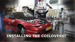Installing new coilovers on my Nissan S13!