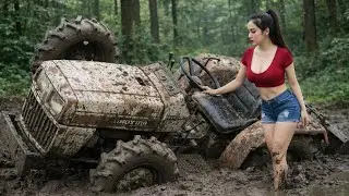 Starting and Restoring a Rusty Tractor Abandoned in the Forest for 30 Years