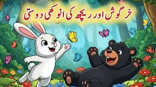 Khargosh aur Reech ki Anokhi Dosti | Kids Story | Urdu Stories #kidscartoon