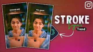 New viral double stroke status tutorial | Alightmotion |TikTok Lyrics Video Editing | Instagram Reel