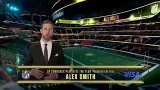 Alex smith comeback player of the year acceptance speech