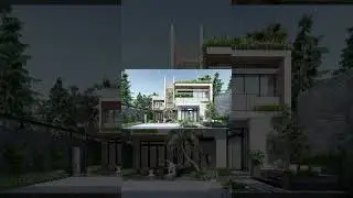Современный дизайн виллы 600 м2 #тренд #красивыйдом #buildahouse #dpl #здание #вилла #дизайн