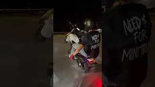 One handed Grom wheelie Private Lot.