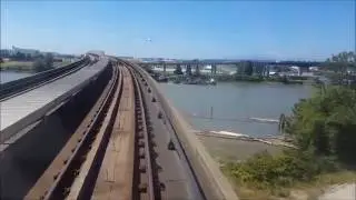 TransLink: SkyTrain: Canada Line: Bridgeport - Templeton (Front Window View)