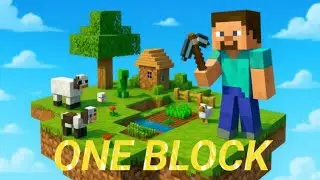 One bloook... aur poori duniya! 😱🔥 #OneBlock #MinecraftShorts📜 Script🪓 