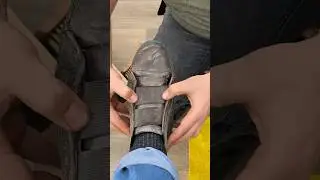 Shoe cleaning and shine Time-lapse