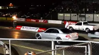 Motronix tuned merc e55 at tarlton friday night Street to Strip