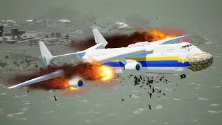 THE BIGGEST PLANE IN THE WORLD vs Giant FIREWALL! (Brick Rigs)