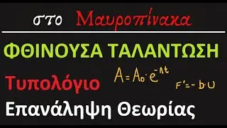 Φθίνουσα Ταλάντωση  - Επανάληψη Θεωρίας - Τυπολόγιο