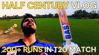 Half Century in Style 🏏 | First Ever Helmet Cam POV | UJ360 Ep.5 #cricket  #dji #youtube #pov #match