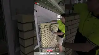 Building a Brick Wall | Skilled Workers at Construction Site #workerwisdom #construction