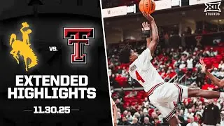 Wyoming vs. #20 Texas Tech Extended Highlights | 2025-26 Big 12 Men's Basketball