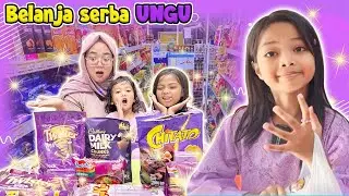 ZULFA BORONG JAJANAN SERBA UNGU | AYU HEBOH SEMUA PENGEN 🤯 | BU PIPI GEMES LIAT AYU DORONG BELANJAAN