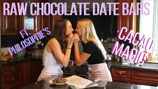 Raw Chocolate Date Bars ft. Philosophie Cacao Magic