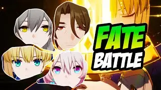 Final Battle SABER & ARCHER with Lancer 3.4 Honkai Star Rail Fate Collab