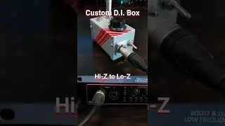 Bass Guitar DI box Custom #guitar #diy #bassguitar #producer #guitarfx
