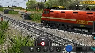 The Indian Train Simulator | WAP Locomotive Driving | PASSENGER Train Super Fast Express 🚧