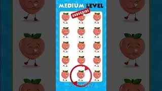 Find the Different Emoji - Fruit Edition🍎🍉🥥 Easy, Medium, Hard Levels | Lustre Quiz