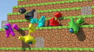 AMONG US RACE - RTX On [Softbody Race] 60 FPS